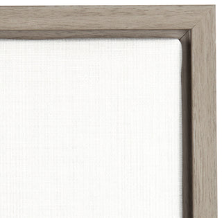 Sylvie Kitty Gray Framed Canvas Wall Art by Simon Te Tai