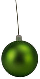 80Mm 3" Matte Lime Green Ball Ornament With Wire, Uv Coated