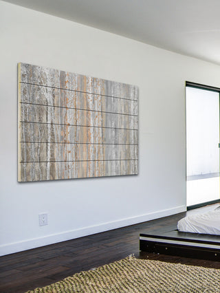 "Aspen Forest 1" UV Ink Print on White Wood, 45"x30"