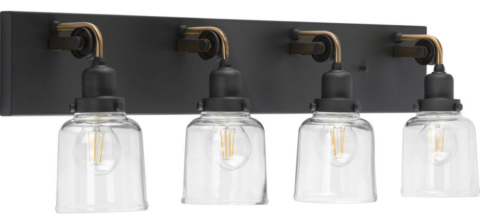 Rushton Collection 4-Light Bath and Vanity, Graphite