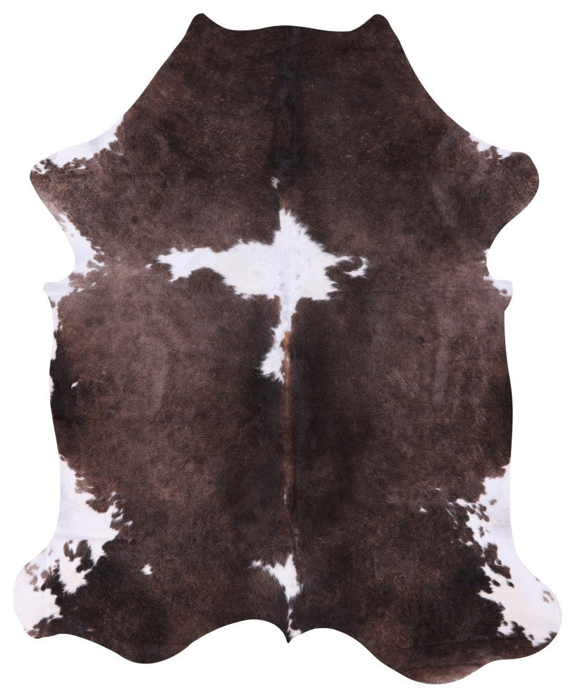 6' 11" X 5' 9" Organic Natural Hair-On Cowhide Area Rug C1600