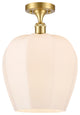 Innovations 516-1C-SG-G461-12 1-Light Semi-Flush Mount, Satin Gold