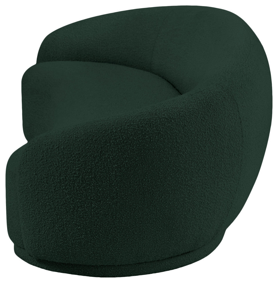 Hyde Boucle Fabric Upholstered, Green, Sofa