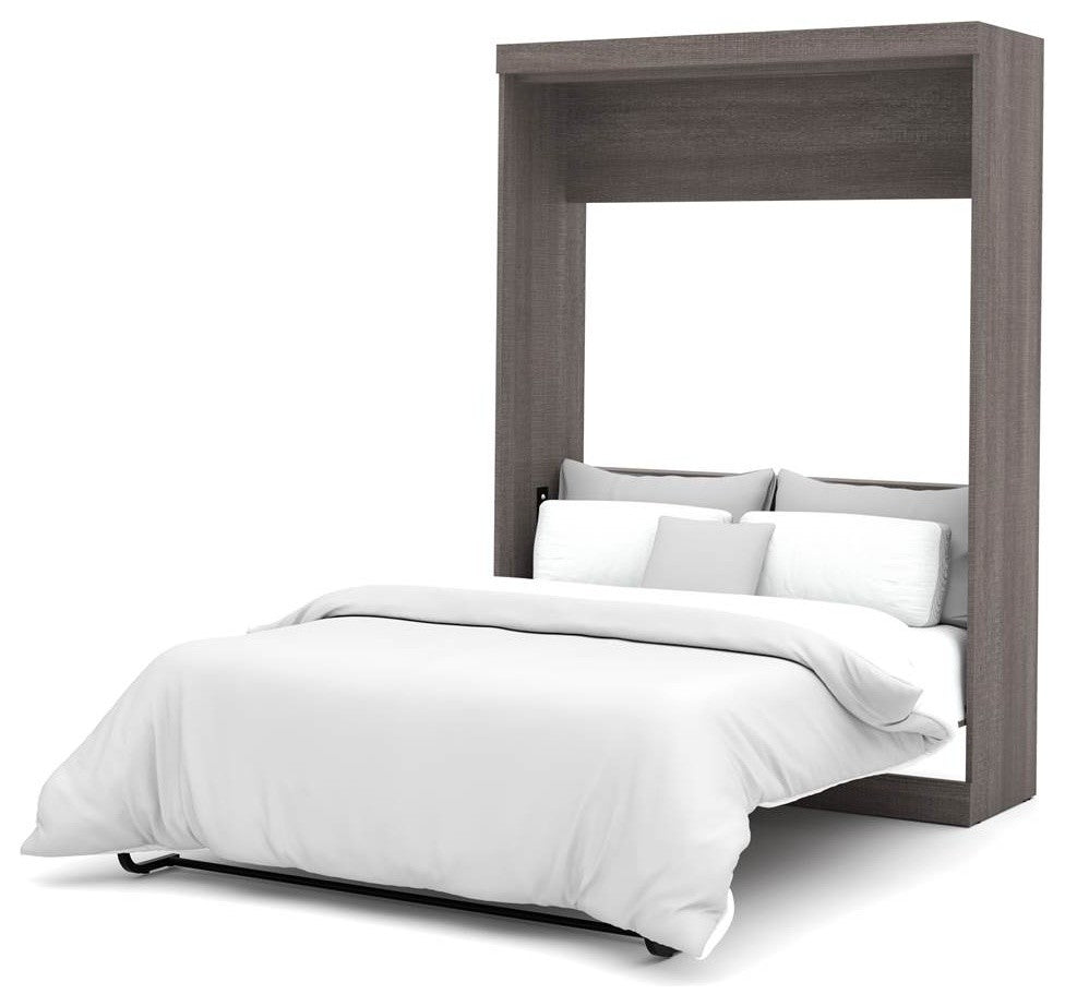 Nebula Full Wall Bed, Bark Gray