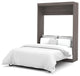 Nebula Full Wall Bed, Bark Gray