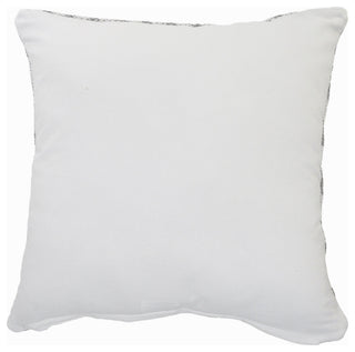 Geometric Striped Throw Pillow, Gray