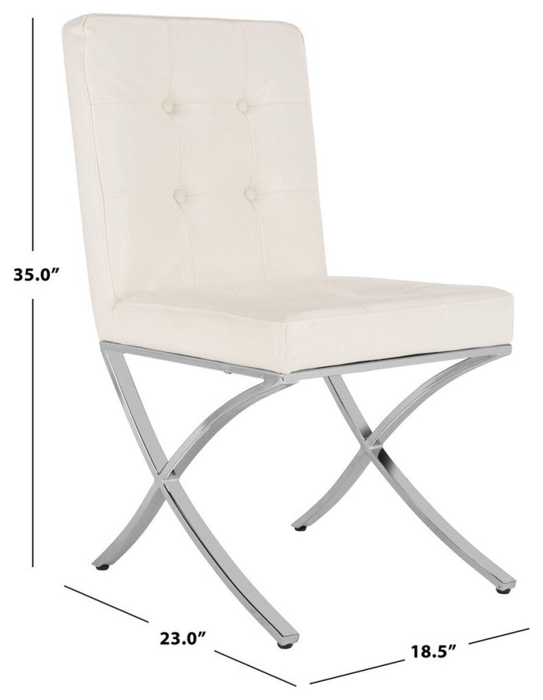 Safavieh Walsh Tufted Side Chair, White