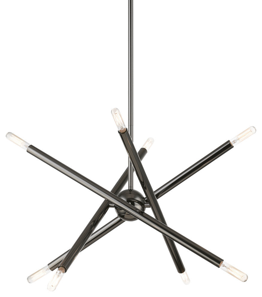 Soho 8 Light Black Chrome Chandelier