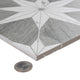 Llama Stella Loire Verso Silver Smoke Porcelain Floor and Wall Tile Sample