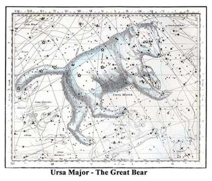 Ursa Major - The Great Bear- Gallery Wrapped Canvas Art 28" x 42"