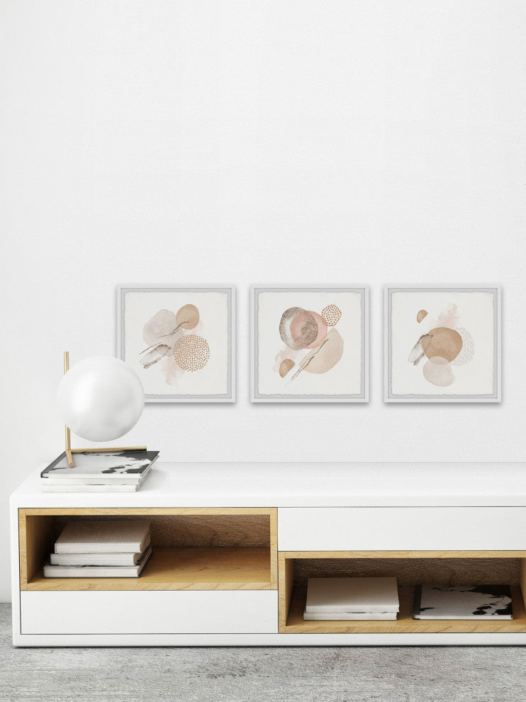Vanishing Sphere Triptych, 3-Piece Set, 12x12 Panels