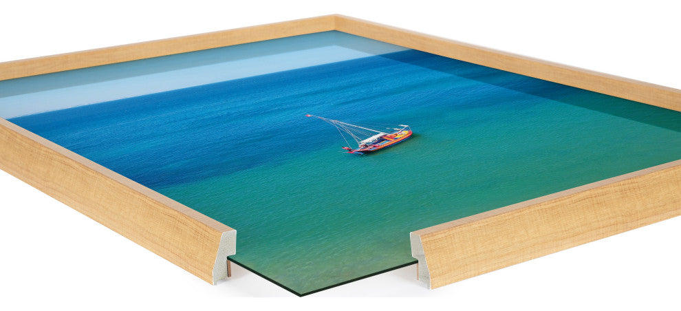 Blake A Lagos Sail Framed Printed Art by Rachel Bolgov, Natural 18x24
