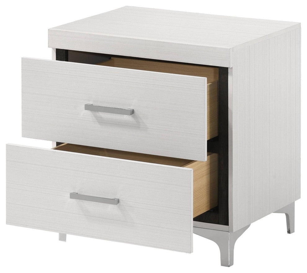 Bd00645, Nightstand, White Finish, Casilda