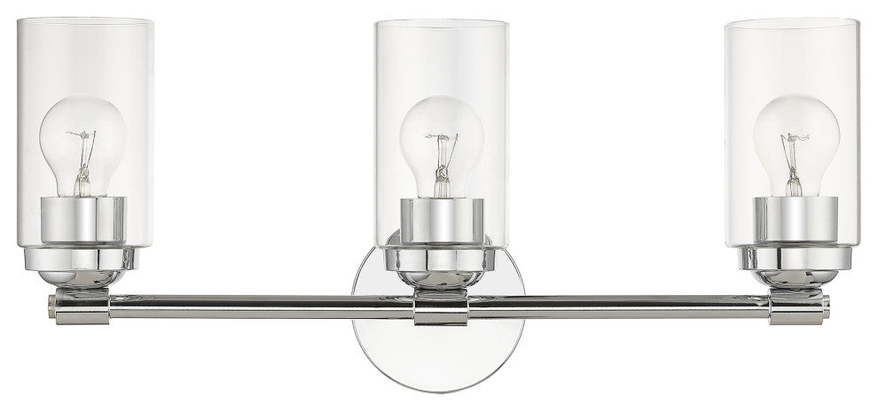 Whittier 3-Light Polished Chrome Vanity Sconce