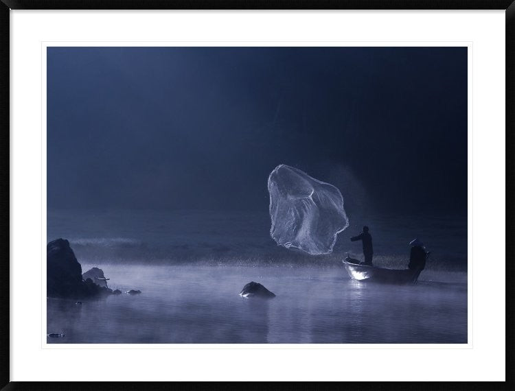 "Capture The Light" Framed Digital Print by Nunu Rizani, 44x33"