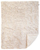 Faux Fur Throw Blanket, Off-White Shaggy Plush
