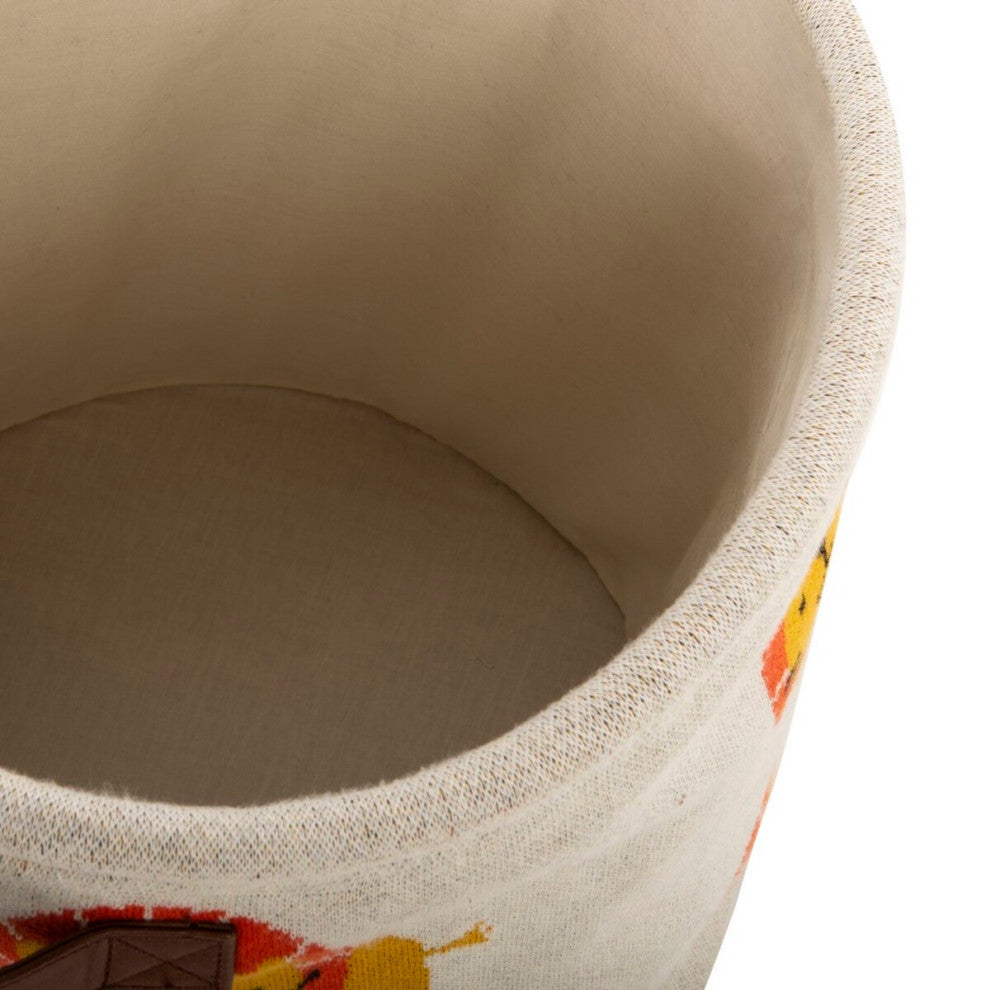 Safavieh Baby Lenny Storage Basket Red/Orange/Beige 14" x 14" x 42"