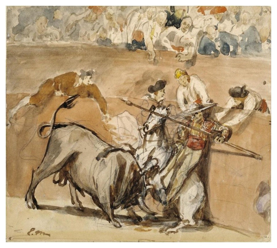"Bullfight" Digital Paper Print by Edouard Manet, 24"x22"