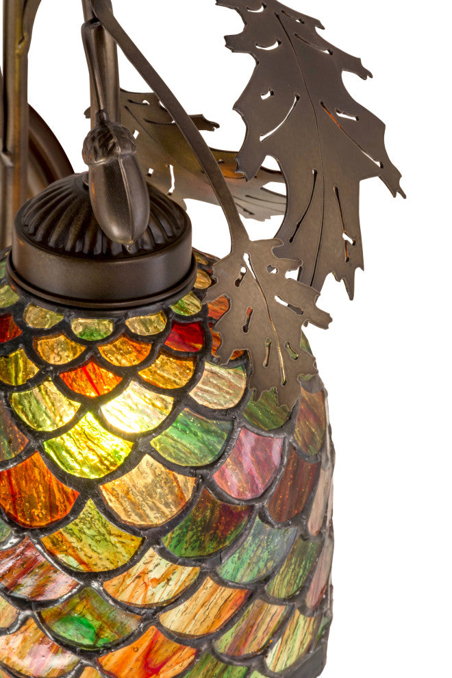18W Oak Leaf & Acorn 2 LT Wall Sconce