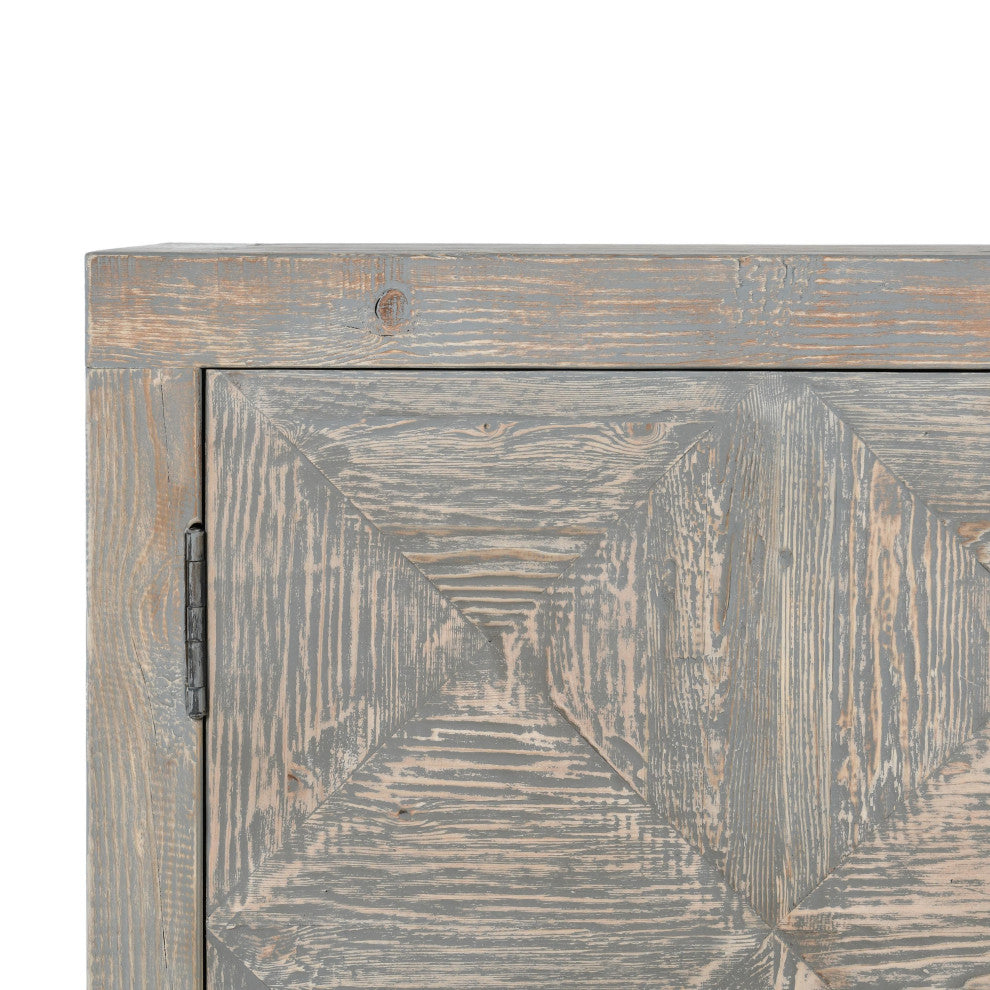 Elani 4-Door Sideboard, Gray