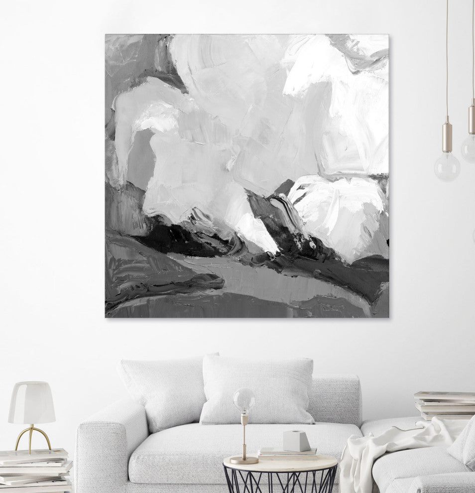 Meadow Vally Fire V1 - 54 x 54 by Julie Devine