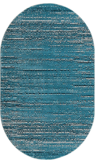 Unique Loom Oasis Calm Area Rug, Blue, 5' 0 X 8' 0 Oval