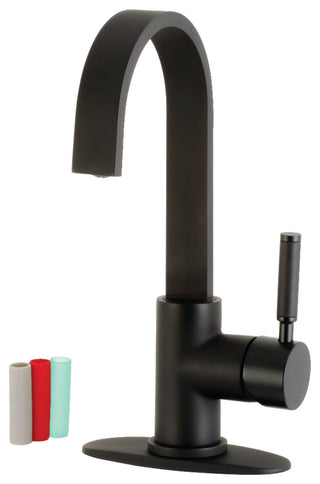 LS8610DKL Kaiser One-Handle 1-Hole Deck Mounted Bar Faucet, Matte Black