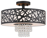 3 Light Ceiling Mount, Bronze