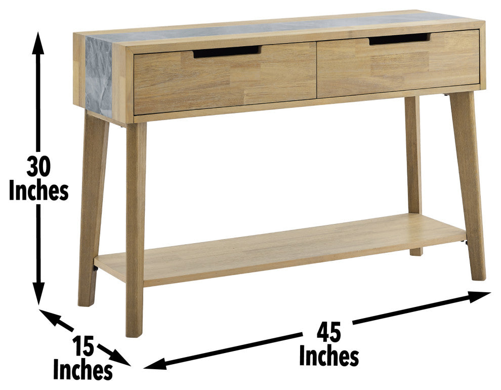 Calgary Gray Sintered Stone Sofa Table