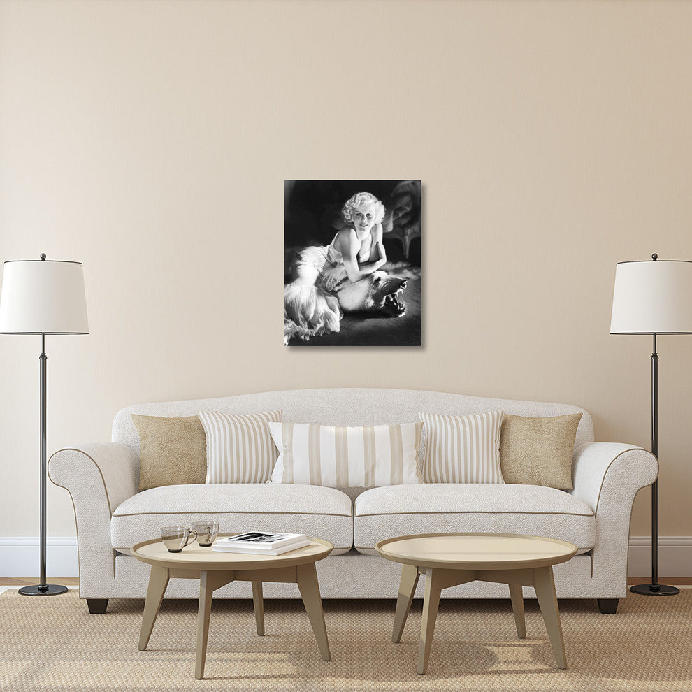 "Jean Harlow" Stretched Canvas Giclee by Hollywood Photo Archive, 30x36"