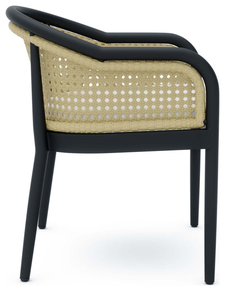 Melbourne Outdoor Patio Dining Armchair Ivory White