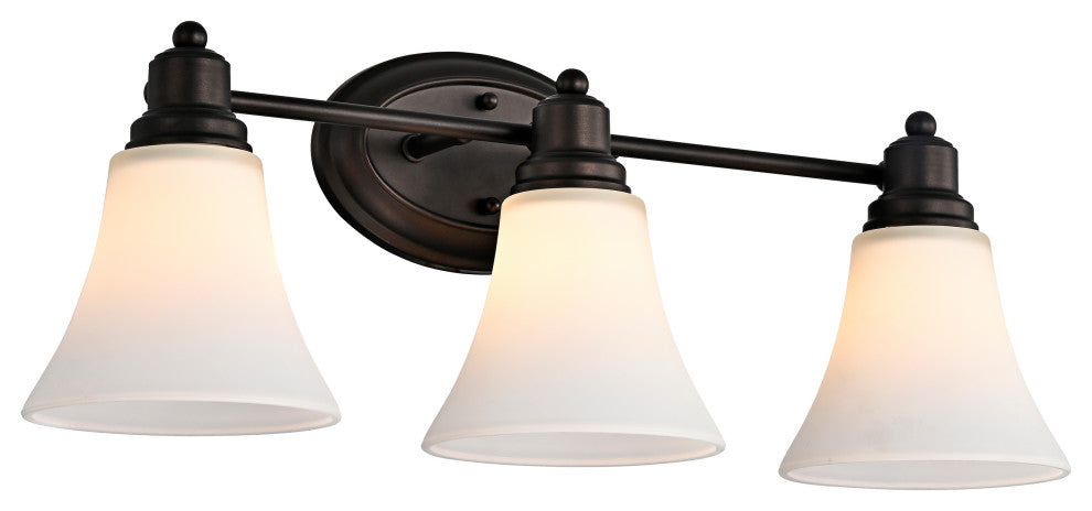CHLOE Lighting Janet Contemporary 3-Light Rubbed Bronze Bath Vanity Fixture