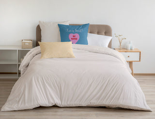 Love Is Sweet Decorative Throw Pillow, Chambray, 18"x18"