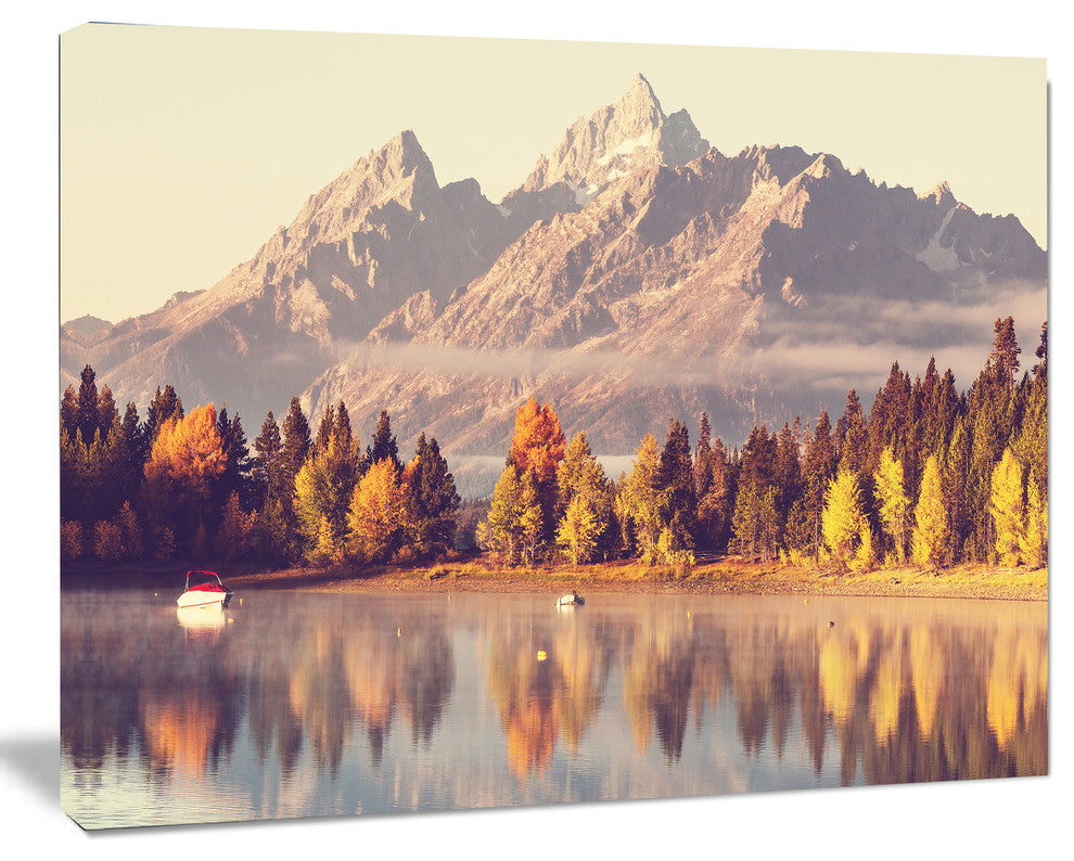 Grand Teton National Park, Oversized Landscape Canvas Art, 20"x12"