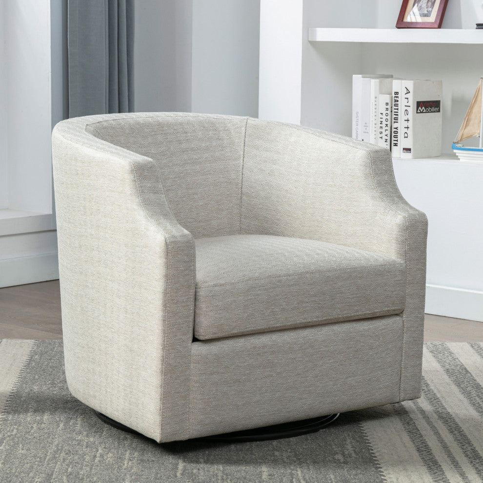 Infinity Swivel Barrel Chair, Sand