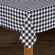 Buffalo Checkered Black 100% Cotton Table Cloth, 52"x70"