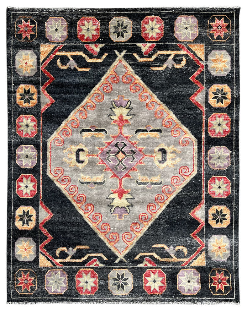 Charcoal Oriental Classic Heriz Serapi Area Rug