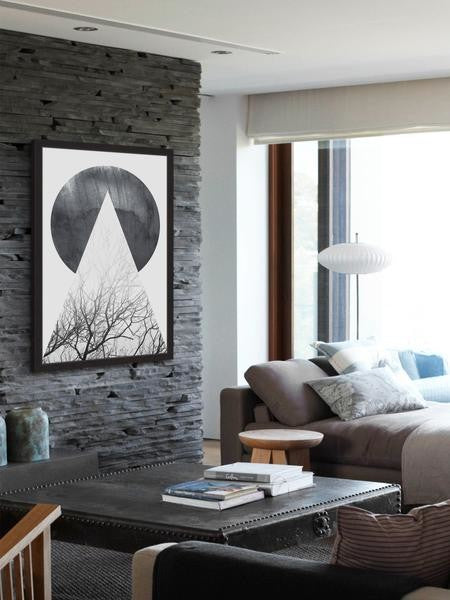 "A Full Moon" Framed Painting Print, 30"x45"