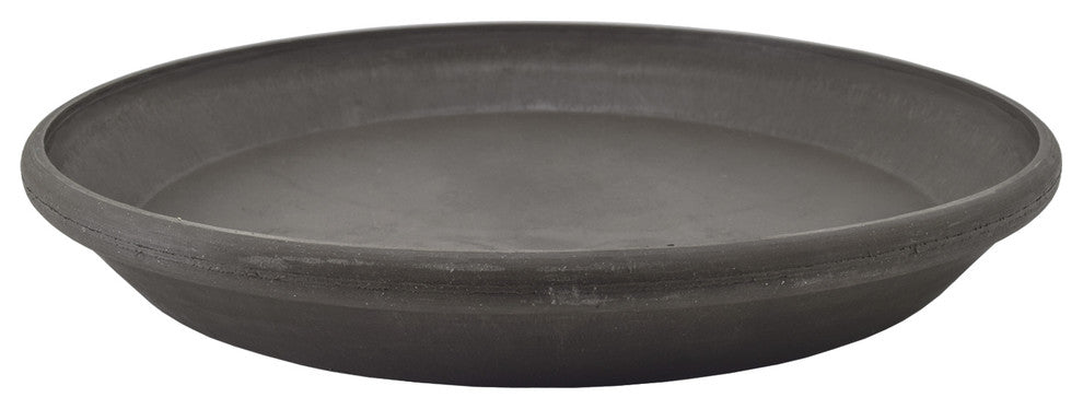 Single Slip Saucer, Dark Charcoal, Large