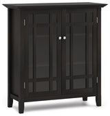 Bedford Solid Wood Medium Storage Cabinet, Hickory Brown