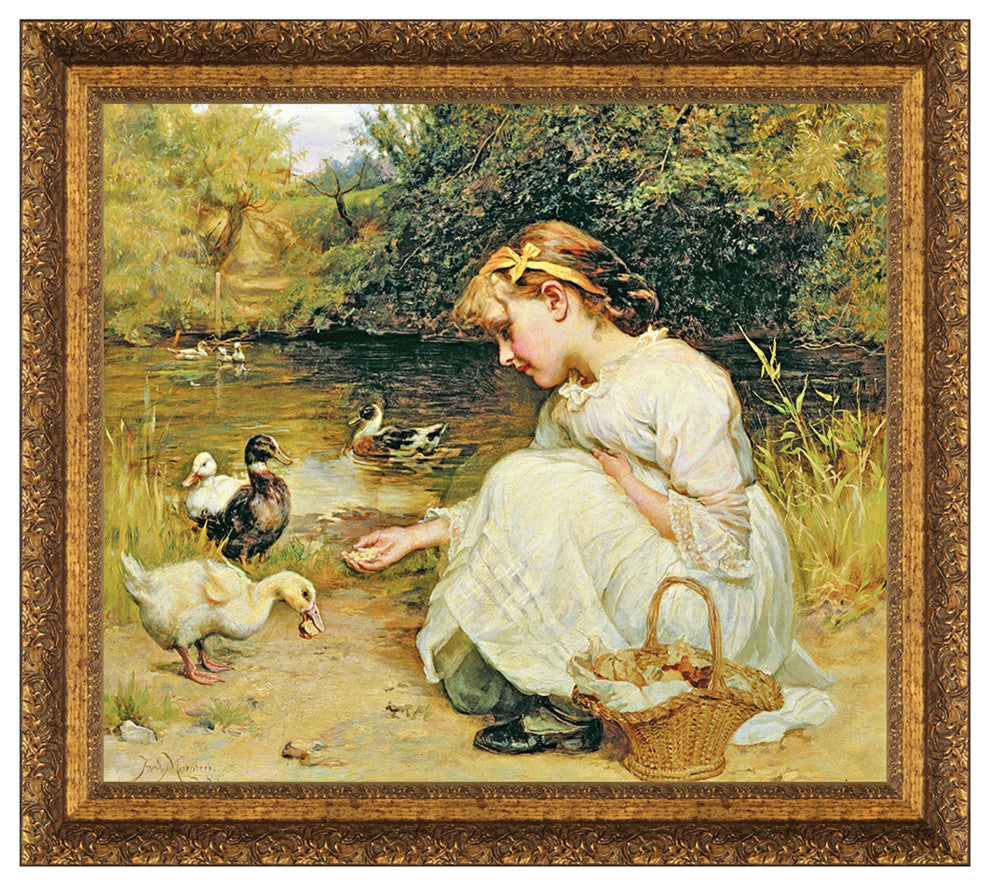 "Making Friends" Stretched Canvas Replica, 22.5"x20.5"