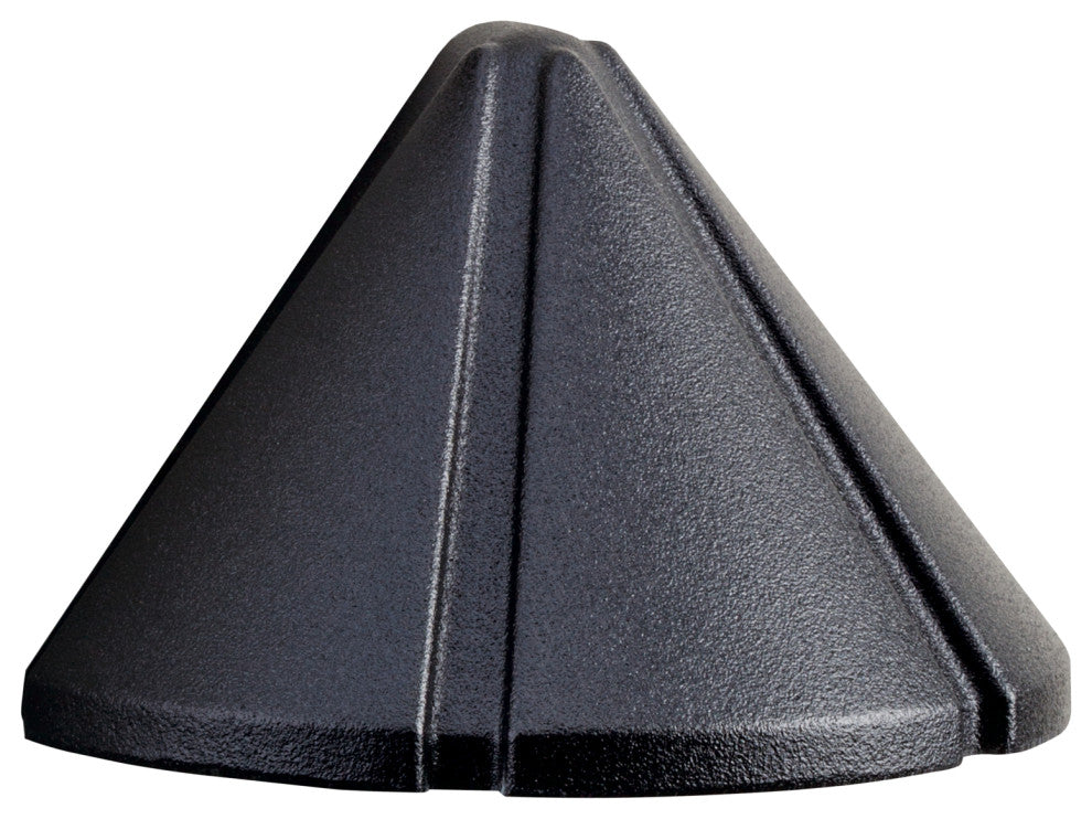 Six Groove Textured Black Deck 1-Light 12V