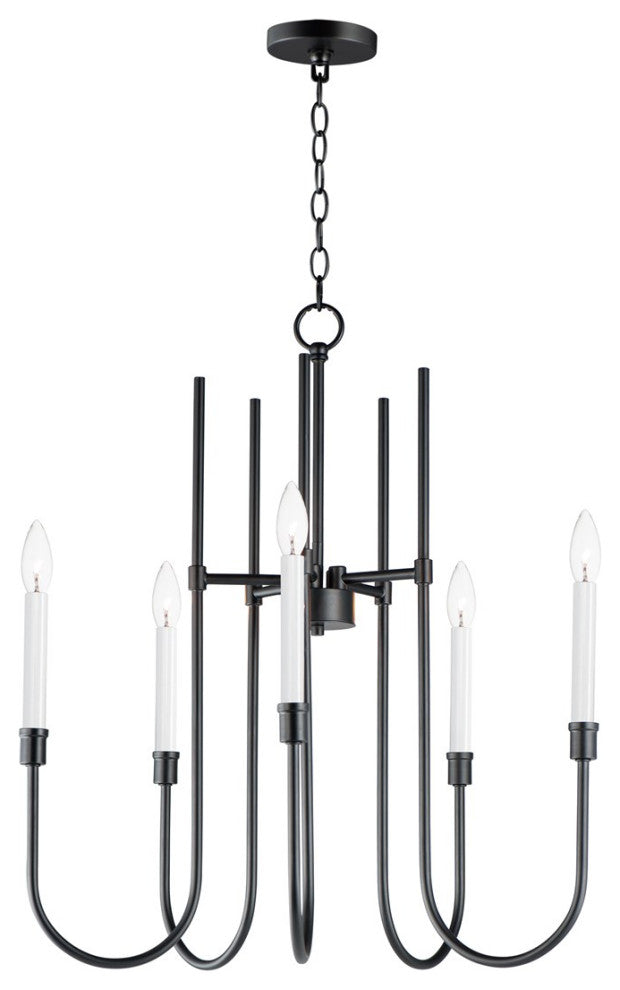 Maxim Tux 5-Light Chandelier 11285BK - Black
