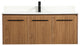 VF44548WB-BS 48" Single Bathroom Vanity, Walnut Brown With Backsplash