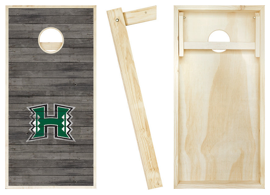 University of Hawaii Distressed Cornhole Set