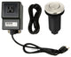 Single Outlet Copper Garbage Disposal Kitchen Air Switch Kit, Brushed Nickel