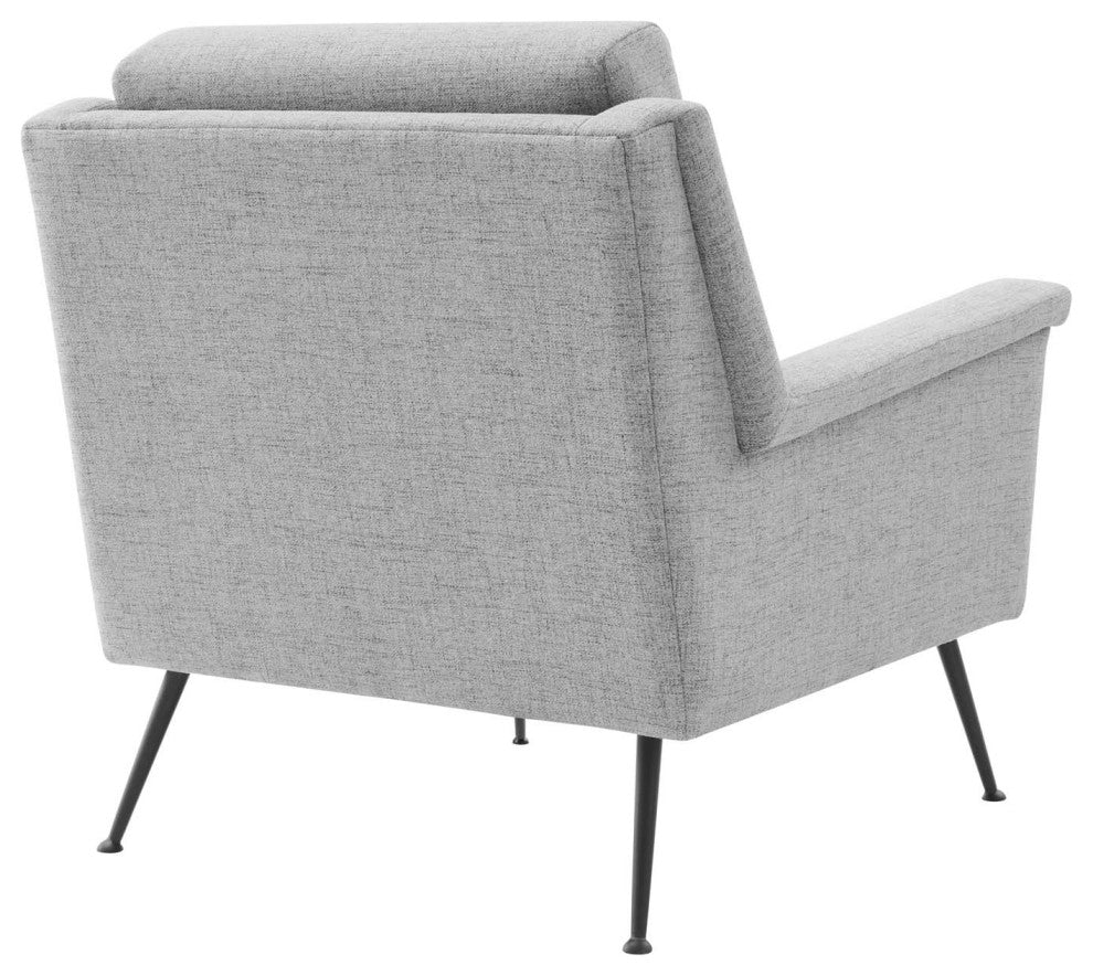 Chesapeake Fabric Armchair-Black Gray