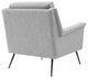 Chesapeake Fabric Armchair-Black Gray