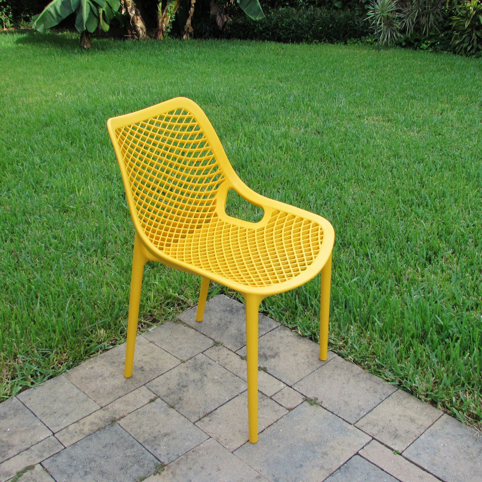 Compamia Air Dining Side Chair, Set of 2, Yellow