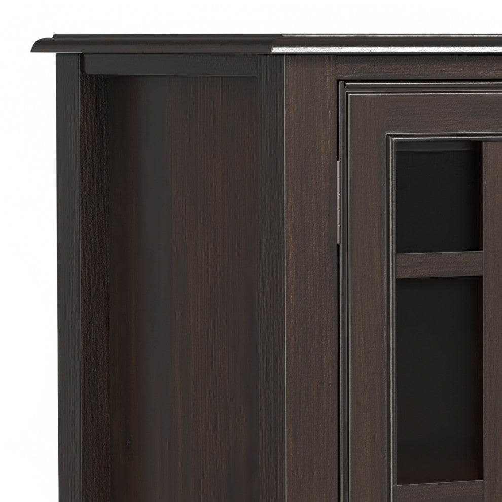 Connaught SOLID WOOD Wide Storage Cabinet Buffet, Chestnut Brown